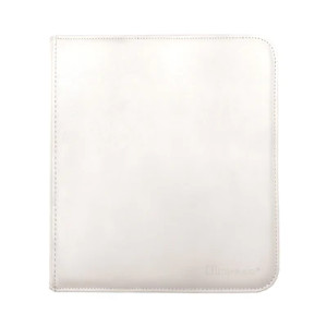 Vivid 12-Pocket Zippered Pro Binder: White Vivid 12-Pocket Zippered Pro Binder: White