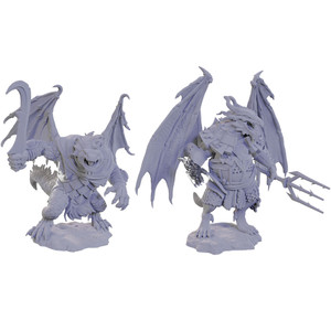 Dungeons & Dragons Nolzur's Marvelous Unpainted Miniatures: W22 Draconian Mage & Foot Soldier