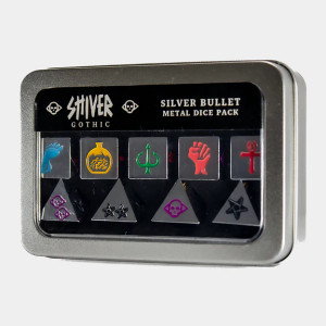 Shiver Gothic: Silver Bullet Metal Dice Pack Shiver Gothic: Silver Bullet Metal Dice Pack
