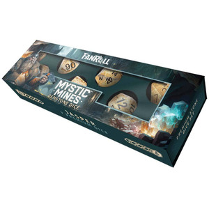 Fanroll: 16mm Mystic Mines Stone Poly Dice Set: Jasper Fanroll: 16mm Mystic Mines Stone Poly Dice Set: Jasper
