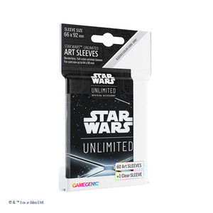 Art Sleeves: Star Wars Unlimited - Card Back Black Art Sleeves: Star Wars Unlimited - Card Back Black