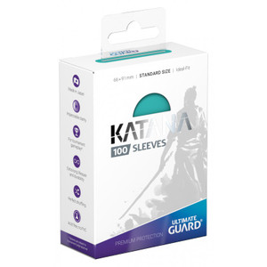 Katana Sleeves Standard Size (100ct): Turquoise Katana Sleeves Standard Size (100ct): Turquoise