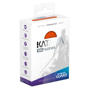 Katana Sleeves Standard Size (100ct): Orange