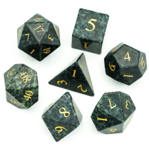 Algal Gemstone - Engraved with Gold Algal Gemstone - Engraved with Gold