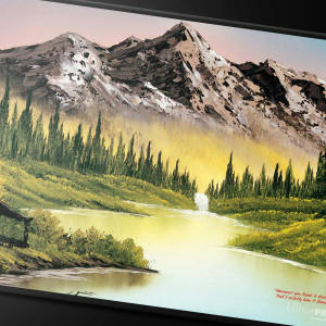 Apex Stitched Playmat: Bob Ross - Mountain Retreat
