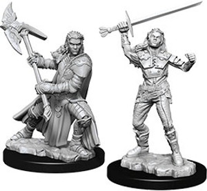 D&D Nolzur's Miniatures: Half-Orc Fighter Female W07 D&D Nolzur's Miniatures: Half-Orc Fighter Female W07