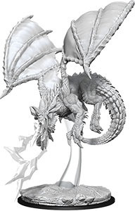 D&D Nolzur's Miniatures: Young Blue Dragon W08 D&D Nolzur's Miniatures: Young Blue Dragon W08