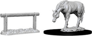 Deep Cuts Miniatures: Horse & Hitch W10 Deep Cuts Miniatures: Horse & Hitch W10