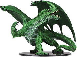 Pathfinder Deep Cuts Miniatures: Gargantuan Green Dragon W06 Pathfinder Deep Cuts Miniatures: Gargantuan Green Dragon W06