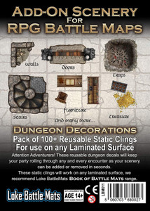 Battle Mats: Add-on Scenery for RPG Battle Maps: Dungeon Decorations Battle Mats: Add-on Scenery for RPG Battle Maps: Dungeon Decorations