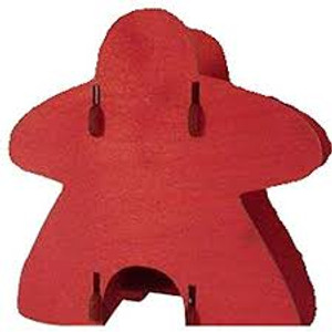Knockdown Meeple Dice Tower: Red Knockdown Meeple Dice Tower: Red