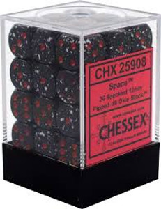 12mm d6 Dice Block (36): Speckled Space 12mm d6 Dice Block (36): Speckled Space