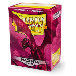 Dragon Shield Standard Sleeves (100): Matte Magenta Dragon Shield Standard Sleeves (100): Matte Magenta
