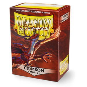 Dragon Shield Standard Sleeves (100): Matte Crimson