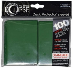 Eclipse Matte Standard Deck Protector Sleeves (100ct): Forest Green Eclipse Matte Standard Deck Protector Sleeves (100ct): Forest Green