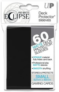 Eclipse Matte Small Deck Protector Sleeves (60ct): Jet Black Eclipse Matte Small Deck Protector Sleeves (60ct): Jet Black