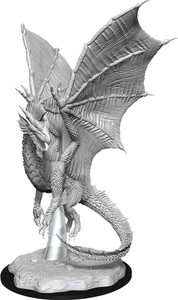 D&D Nolzur's Miniatures: Young Silver Dragon W11 D&D Nolzur's Miniatures: Young Silver Dragon W11