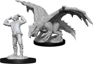 D&D Nolzur's Miniatures: Green Dragon Wyrmling & Afflicted Elf W11 D&D Nolzur's Miniatures: Green Dragon Wyrmling & Afflicted Elf W11