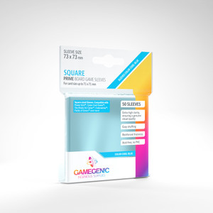 Prime Board Game Sleeves: Square (73 x 73) (50ct) Prime Board Game Sleeves: Square (73 x 73) (50ct)
