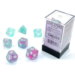 Polyhedral Dice Set (7): Nebula Wisteria/white Polyhedral Dice Set (7): Nebula Wisteria/white
