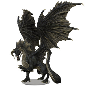 D&D Icons of the Realms: Adult Black Dragon D&D Icons of the Realms: Adult Black Dragon