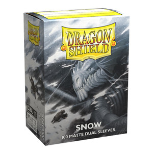 Dragon Shield Standard Sleeves (100): Matte Dual Snow Dragon Shield Standard Sleeves (100): Matte Dual Snow