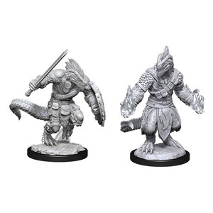 D&D Nolzur's Miniatures: Lizardfolk Barbarian & Lizardfolk Cleric W15 D&D Nolzur's Miniatures: Lizardfolk Barbarian & Lizardfolk Cleric W15