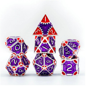 Metal RPG Dice Set: Steampunk Empress Robes Metal RPG Dice Set: Steampunk Empress Robes