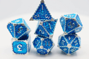 Metal RPG Dice Set: Oceanus Dragon Metal RPG Dice Set: Oceanus Dragon