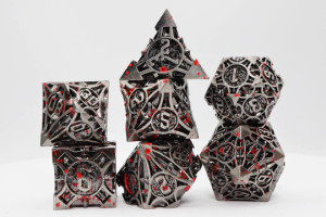 Metal RPG Dice Set: Vampiric Arrow Metal RPG Dice Set: Vampiric Arrow