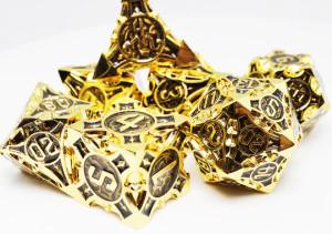 Metal RPG Dice Set: Imperial Gold Arrow Metal RPG Dice Set: Imperial Gold Arrow