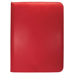 Vivid 9-Pocket Zippered Pro Binder: Red Vivid 9-Pocket Zippered Pro Binder: Red