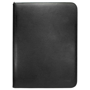 Vivid 9-Pocket Zippered Pro Binder: Black Vivid 9-Pocket Zippered Pro Binder: Black