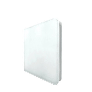 Vivid 9-Pocket Zippered Pro Binder: White Vivid 9-Pocket Zippered Pro Binder: White