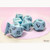 Polyhedral Dice Set (7): Opaque Pastel Blue/Black