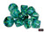 Borealis Kelp/light green Luminary Set of Ten d10s