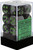 16mm d6 Dice Block (12): Gemini Black-Grey/green