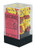 16mm d6 Dice Block (12): Gemini Red-Yellow/silver