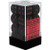 16mm d6 Dice Block (12): Opaque Black/red
