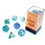 Polyhedral Dice Set (7): Nebula Oceanic/gold