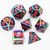 Metal RPG Dice Set: Poly Pride Flag