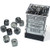 12mm d6 Dice Block (36): Borealis Light Smoke/silver