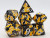 Metal RPG Dice Set: Bumblebee Dragon Scale Metal RPG Dice Set: Bumblebee Dragon Scale