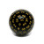 100 Sided Die: Black Opaque with Yellow 100 Sided Die: Black Opaque with Yellow