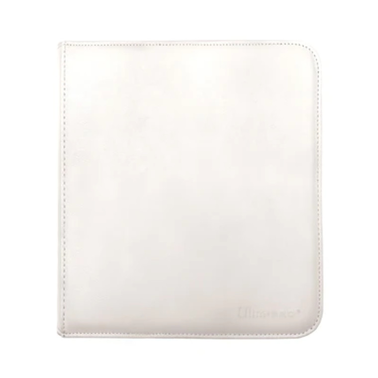 Vivid 12-Pocket Zippered Pro Binder: White
