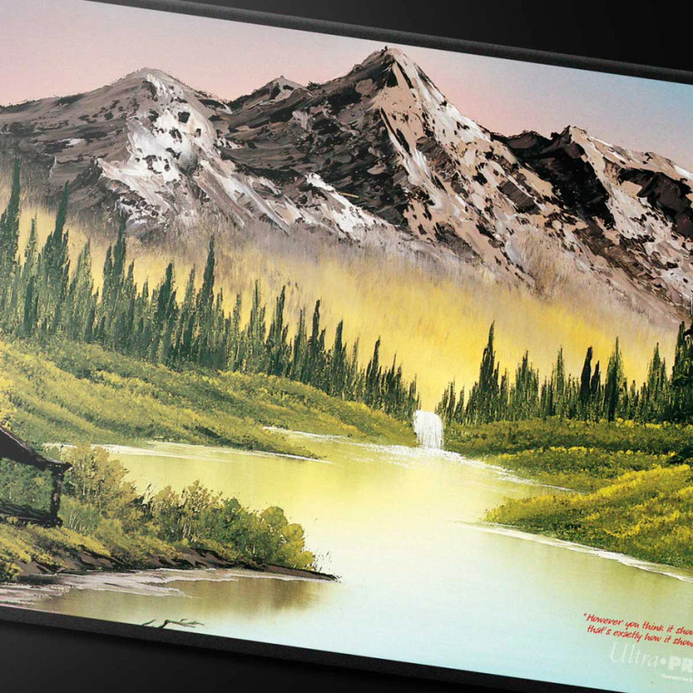 Apex Stitched Playmat: Bob Ross - Mountain Retreat