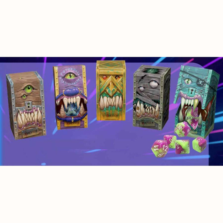 Hidden Wonder Brick of 25 Assorted 7-Die Polyhedral Sets