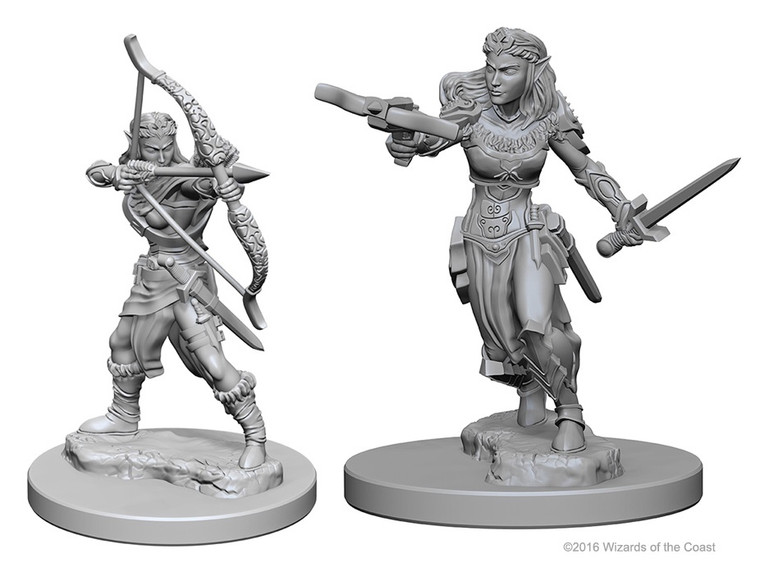 D&D Nolzur's Miniatures: Elf Ranger Female W01