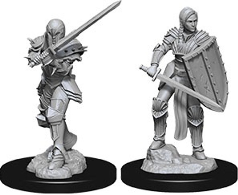 D&D Nolzur's Miniatures: Human Fighter Female W09