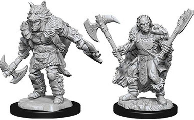 D&D Nolzur's Miniatures: Half-Orc Barbarian Male W09